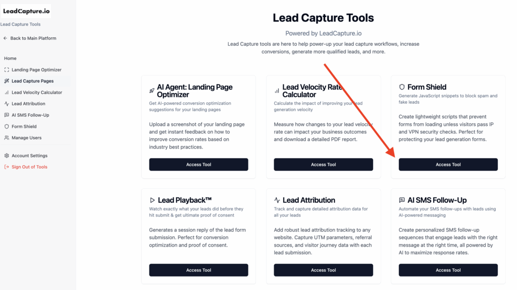 leadcapture tools
